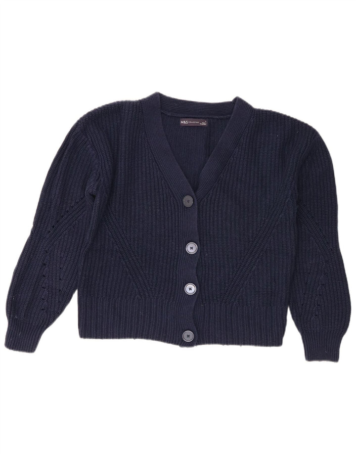 Pulover cardigan crop pentru femei Marks & Spencer UK 10 Mic bleumarin