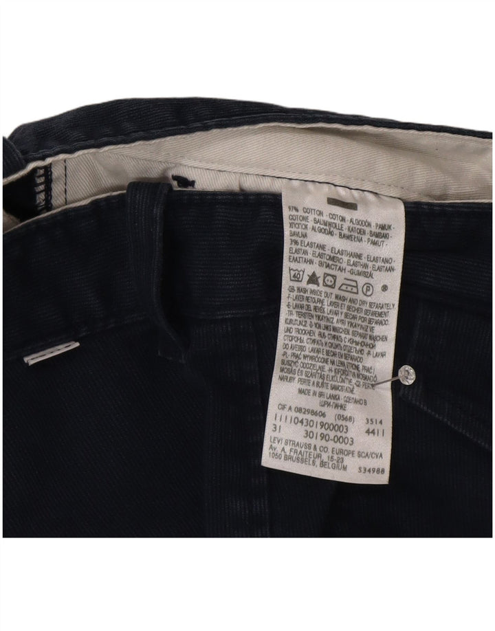 Pantaloni scurți Levi's pentru bărbați din velur W31, bumbac bleumarin mediu