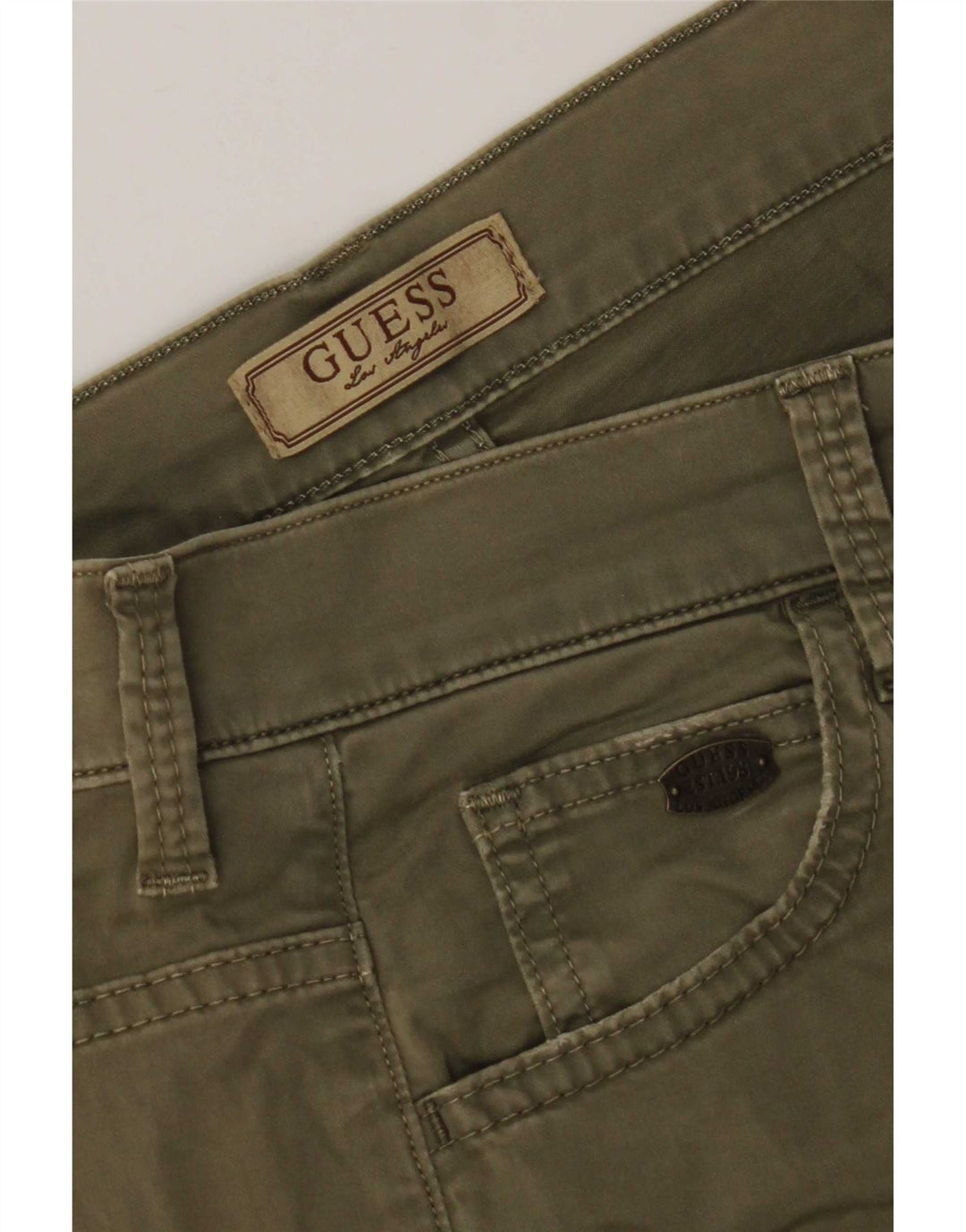 Pantaloni scurți casual Guess pentru bărbați W28 Small Khaki