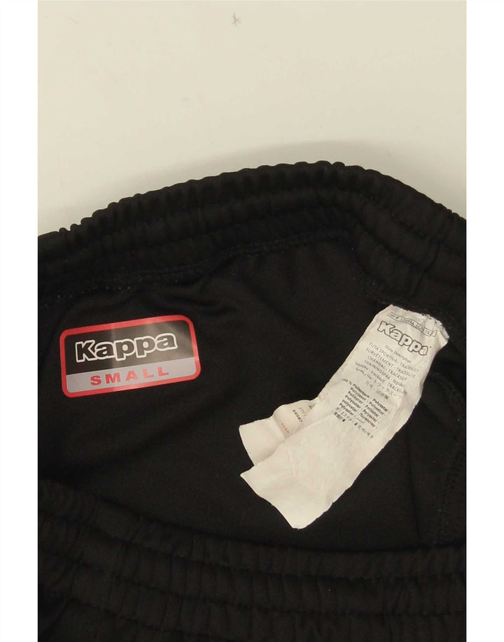 Pantaloni de trening cu grafică pentru bărbați Kappa, poliester negru mic