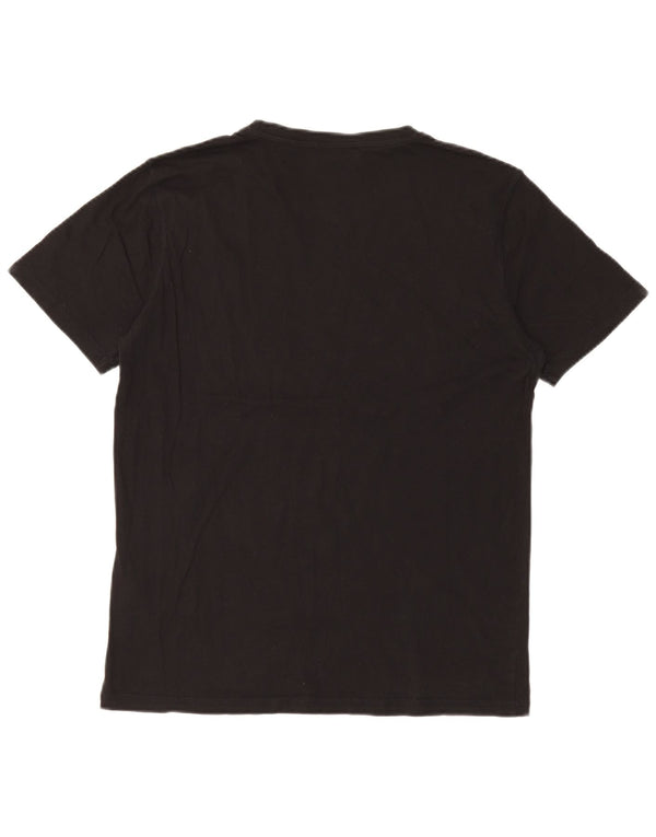Trussardi Jeans Tricou cu grafic pentru femei Top UK 14 Large Black Bumbac