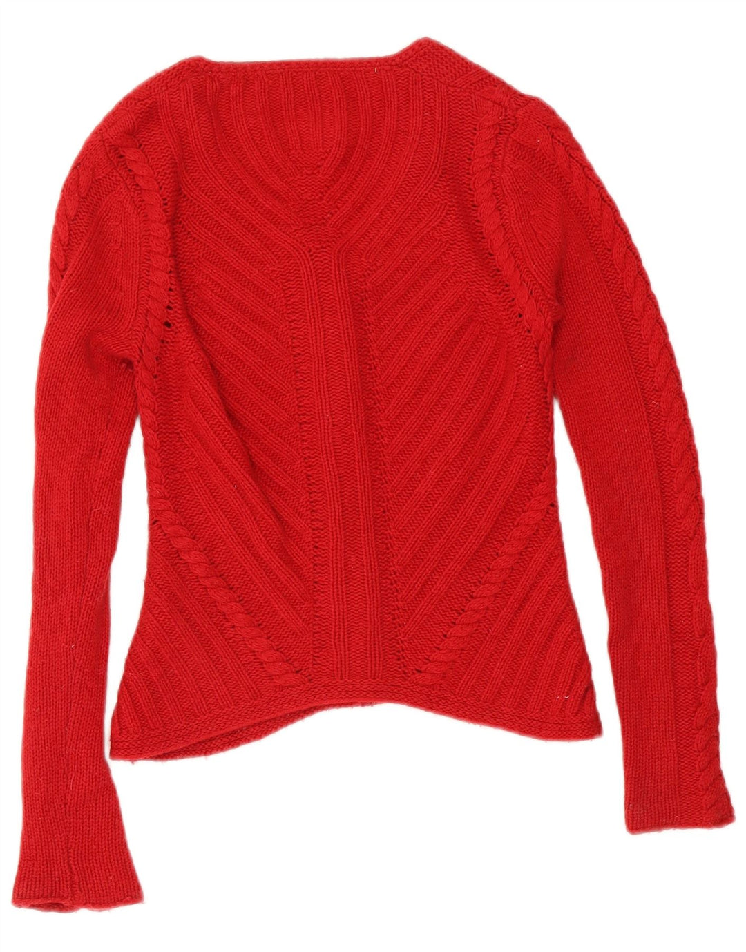 Pulover cardigan Hobbs pentru femei UK 8 Small Red Lambswool