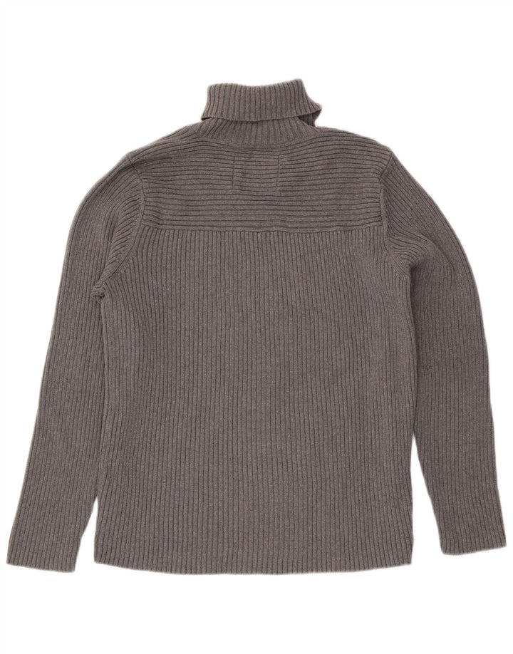 Pulover pentru bărbați G-Star cu gât rulat, XL, bumbac gri