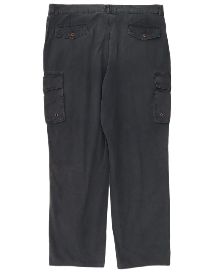 Pantaloni cargo dritti pentru bărbați Fila W42 L30 bleumarin