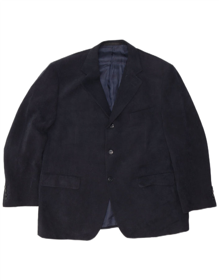 Jachetă pentru bărbați Marks & Spencer, cu 3 nasturi, Marea Britanie 44 2XL, poliester bleumarin
