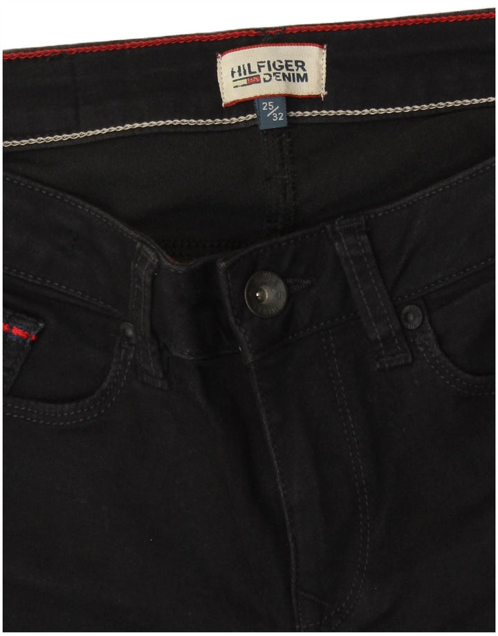 Blugi slim pentru femei Tommy Hilfiger W25 L32 bumbac negru