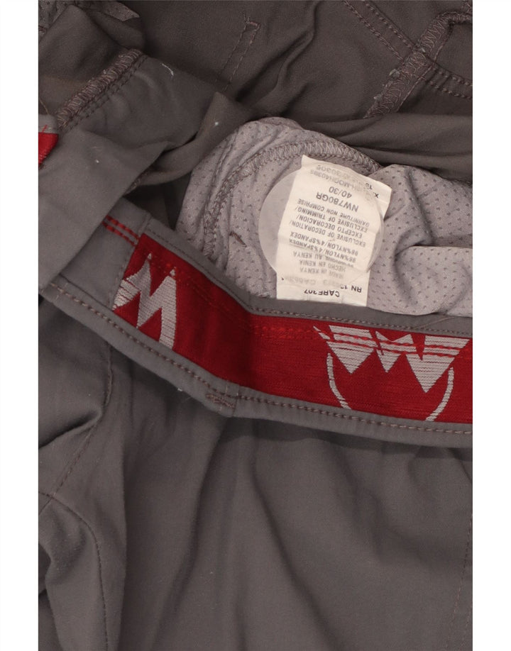 Pantaloni cargo drepti pentru bărbați Wrangler W40 L30 nailon gri