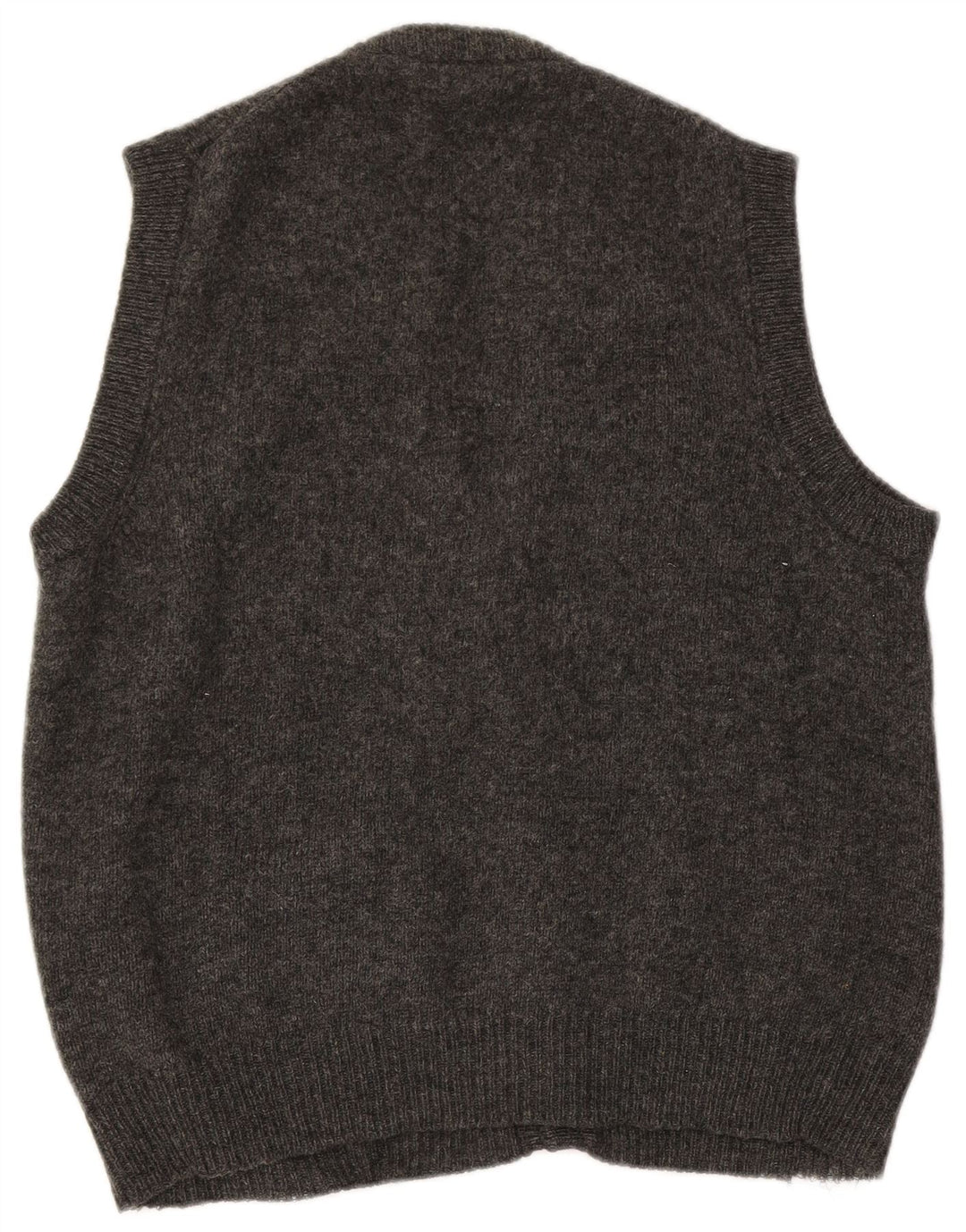 Pulover cardigan fără mâneci pentru bărbați Fila, lână gri mediu