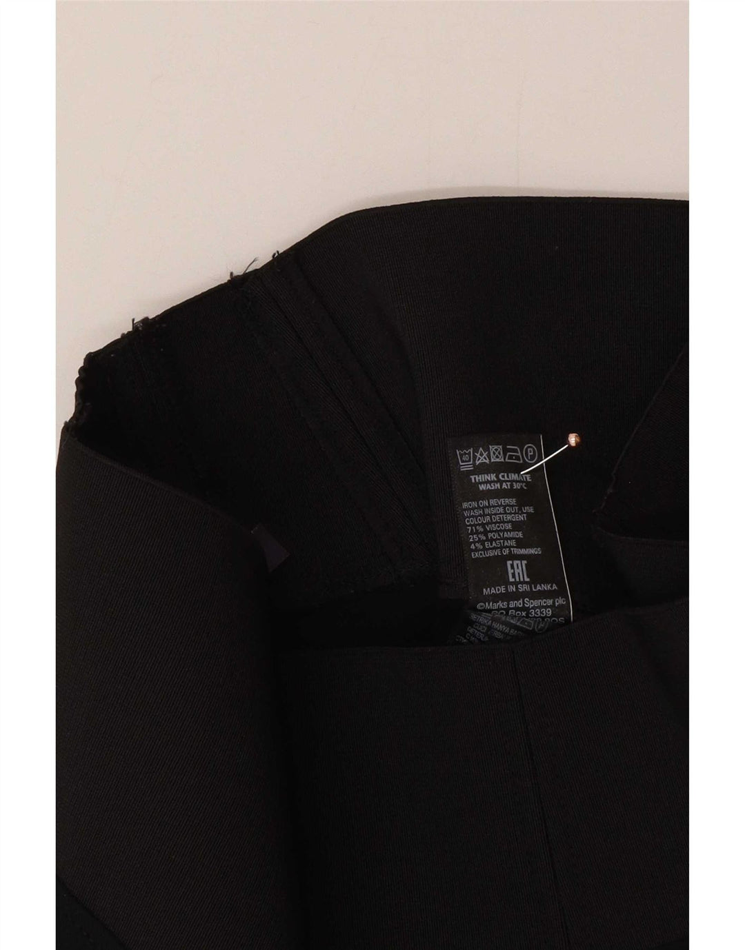 Leggings pentru femei Marks & Spencer UK 8 Small Black Viscose