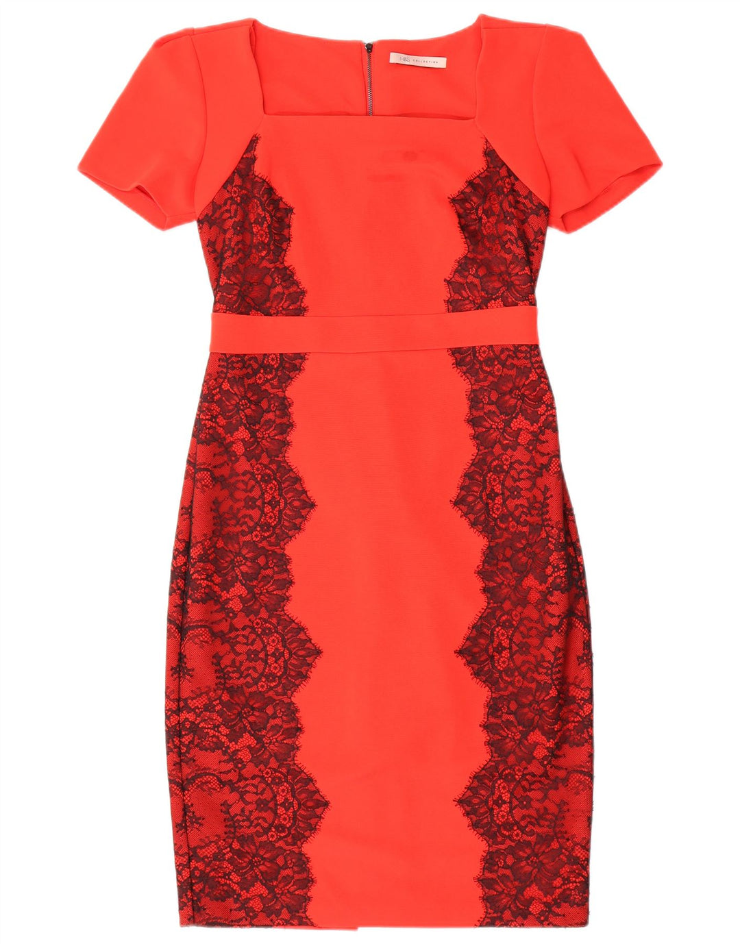 Rochie teacă pentru femei Marks & Spencer UK 12 Medium Red Floral Poliester