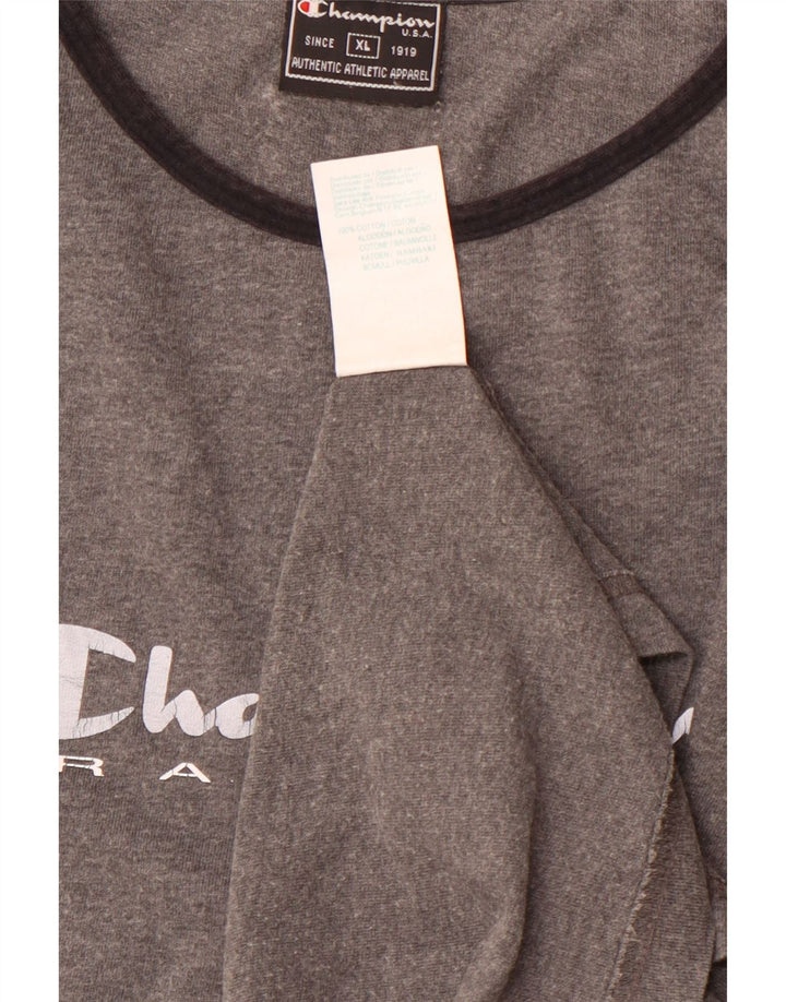 Tricou grafic pentru femei CHAMPION Top UK 18 XL bumbac gri