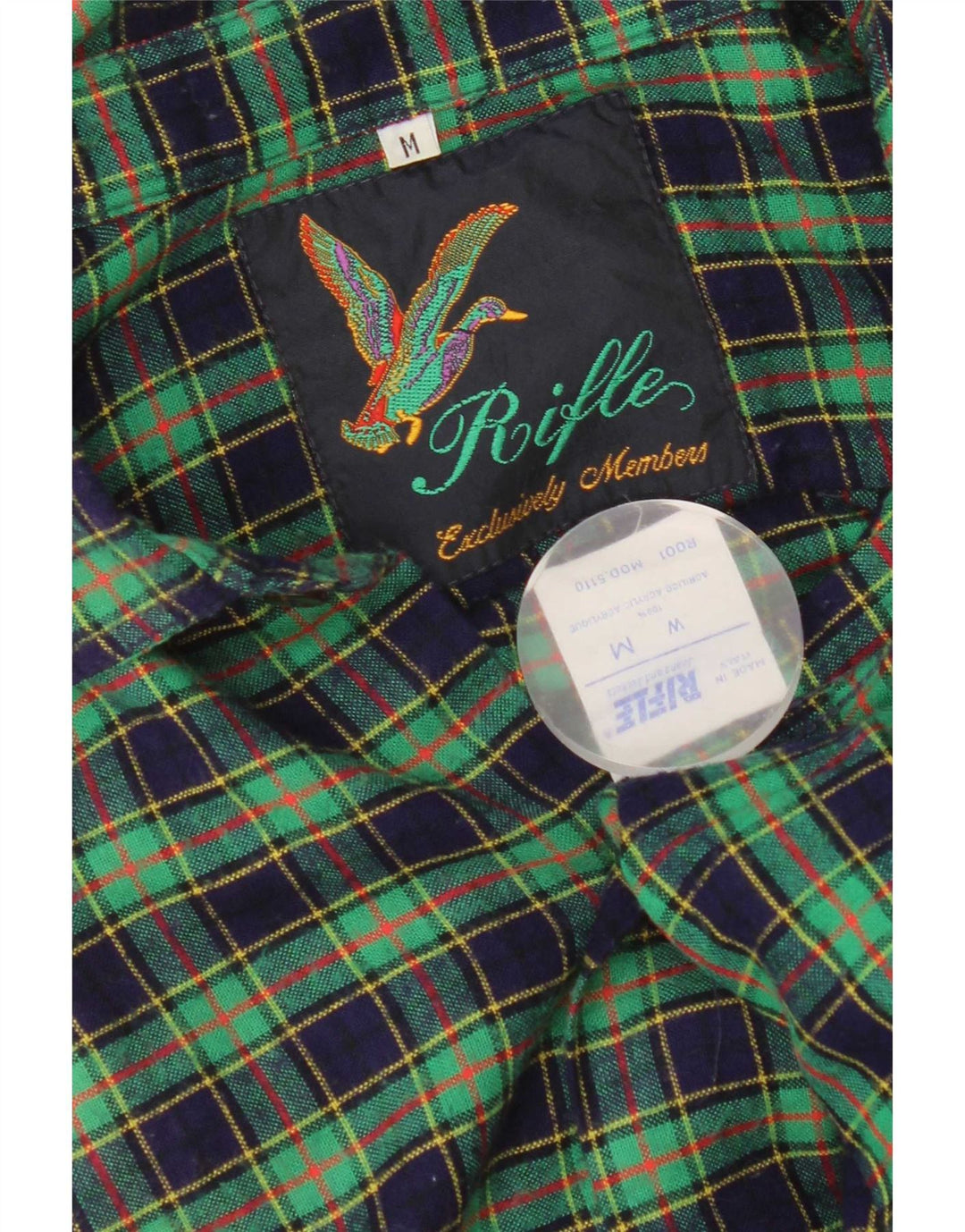 Cămașă de flanel pentru bărbați Rifle, verde mediu, acrilic