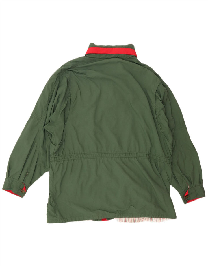 Jachetă vintage cu glugă pentru bărbați IT 54 2XL verde Tactel