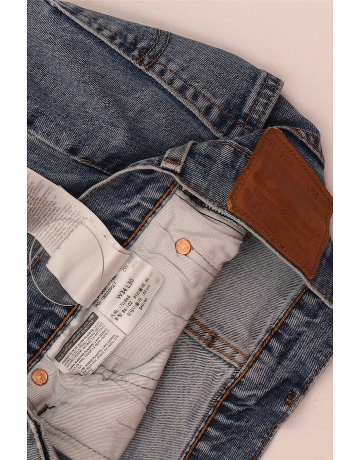 Blugi drepti pentru bărbați Levi's 514 W34 L30 Bumbac albastru