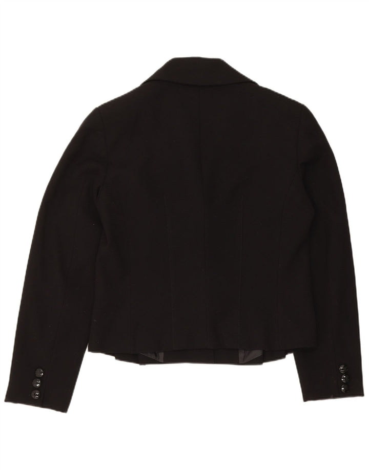Jachetă pentru femei Trussardi cu 3 nasturi IT 48 XL Poliester negru