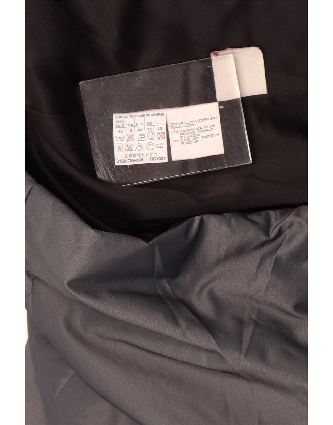 Jachetă Windbreaker pentru femei Max Mara UK 14 mare nailon gri