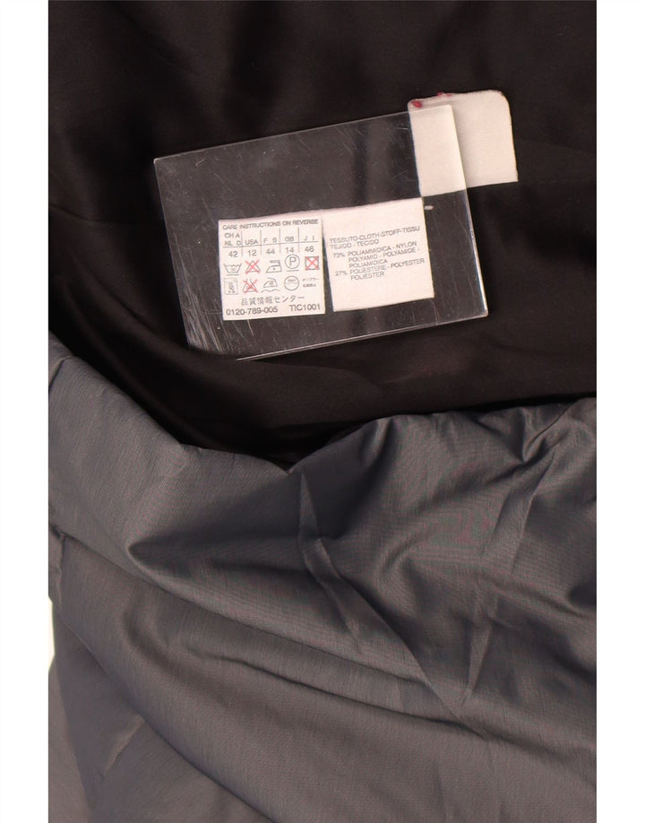 Jachetă Windbreaker pentru femei Max Mara UK 14 mare nailon gri