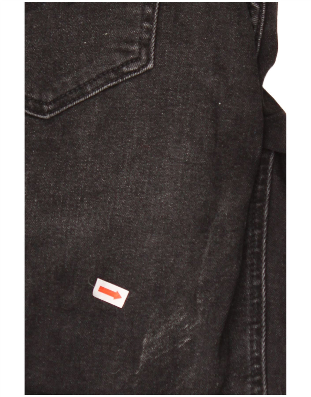 JACK & JONES Pantaloni scurți de denim obișnuiți pentru bărbați W30, bumbac mediu negru