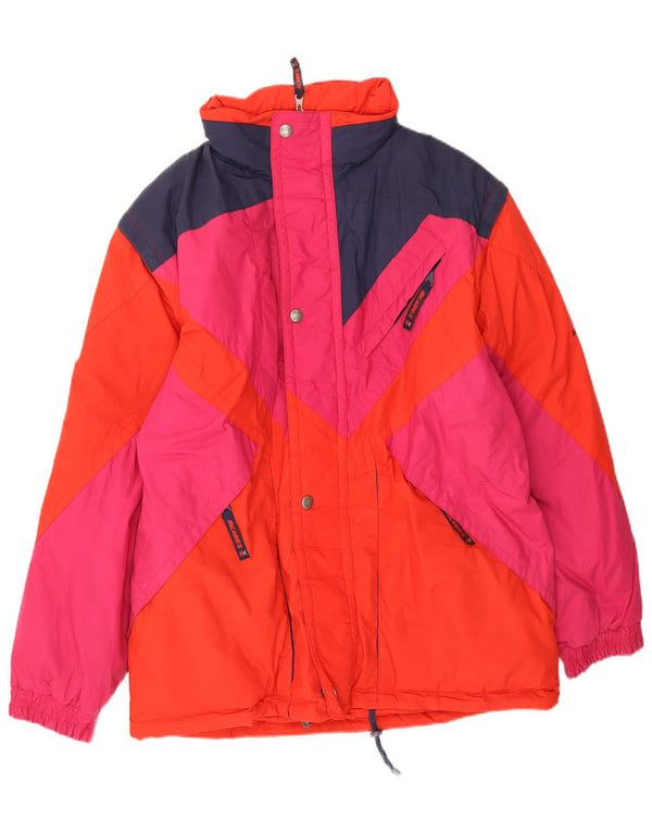 Jachetă de schi cu glugă MC Kee's pentru bărbați UK 38 Medium Red Colorblock