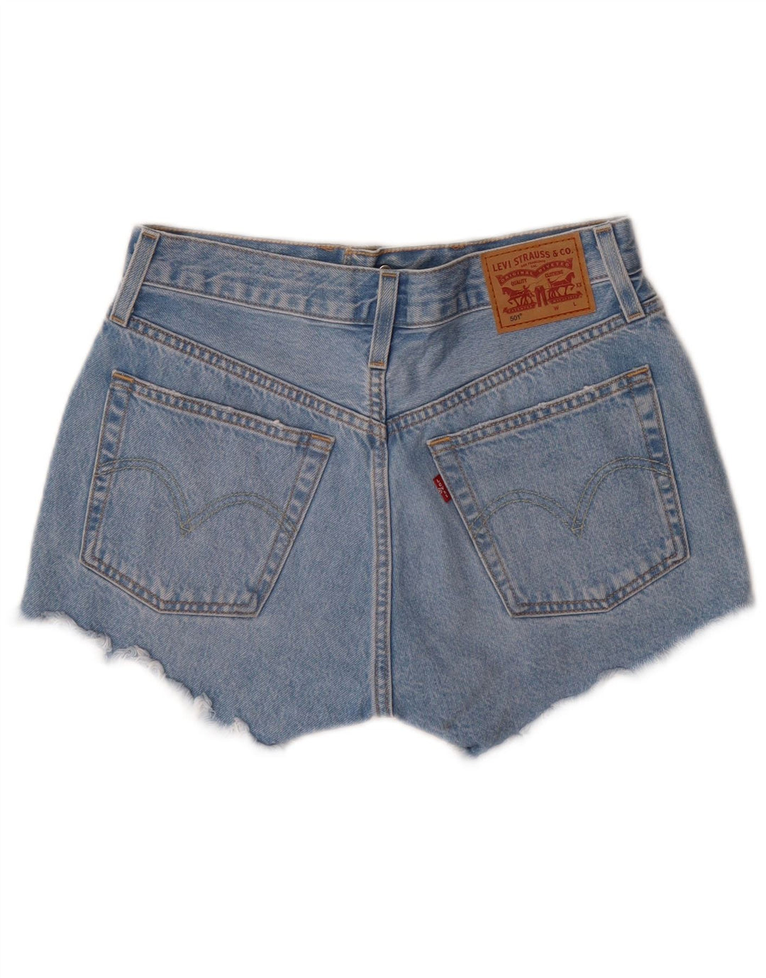 Pantaloni de damă Levi's 501 Denim Hot Pants W26 Small Blue Bumbac