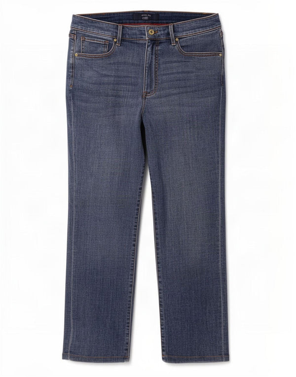 Blugi drepti pentru femei Tommy Hilfiger US 14 XL W34 L27 Bumbac albastru