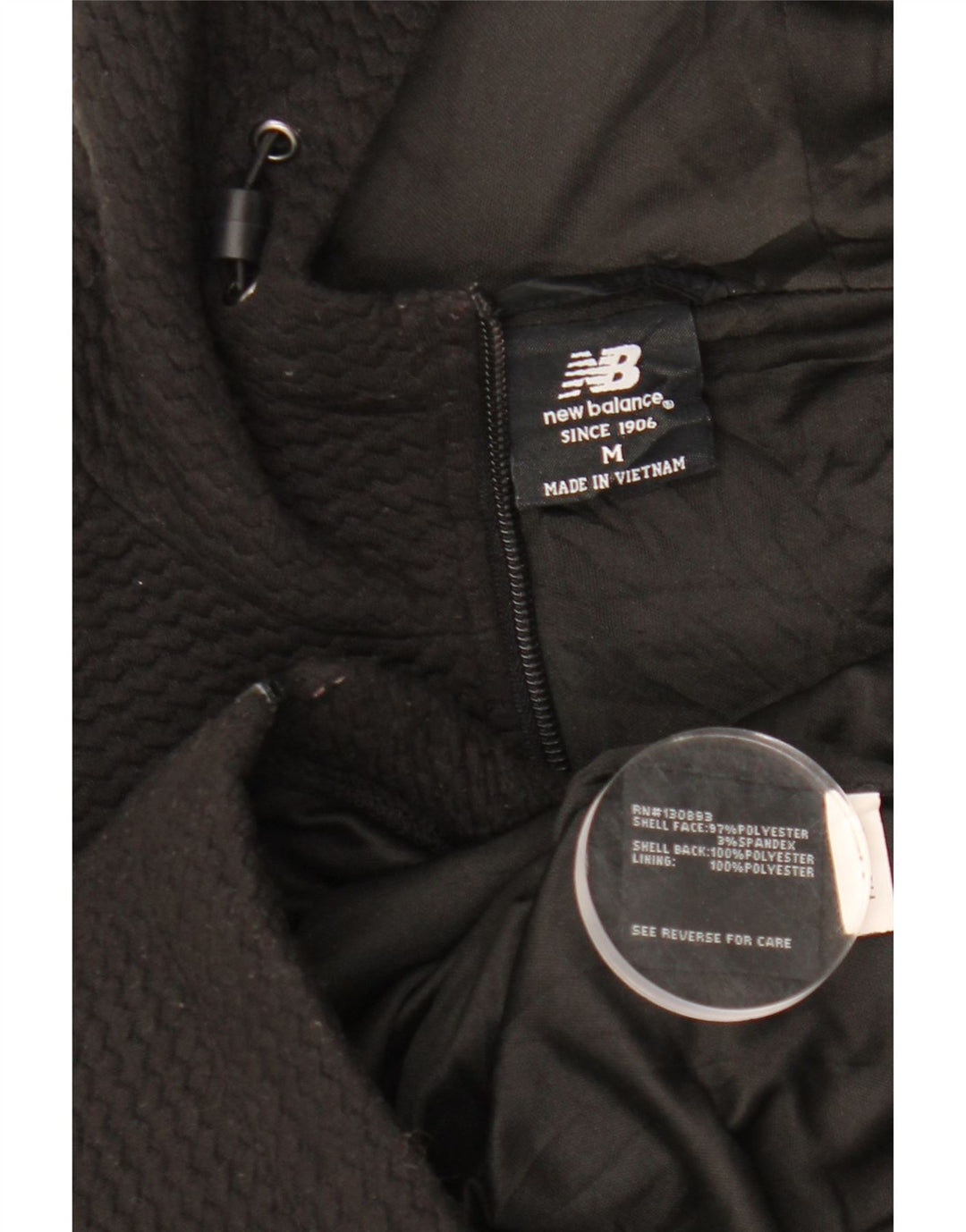 Pulover New Balance, cu fermoar, pentru femei, UK 14 Poliester mediu negru