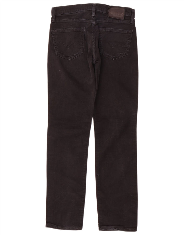 Blugi drepti pentru bărbați Levi's W30 L32 bumbac negru