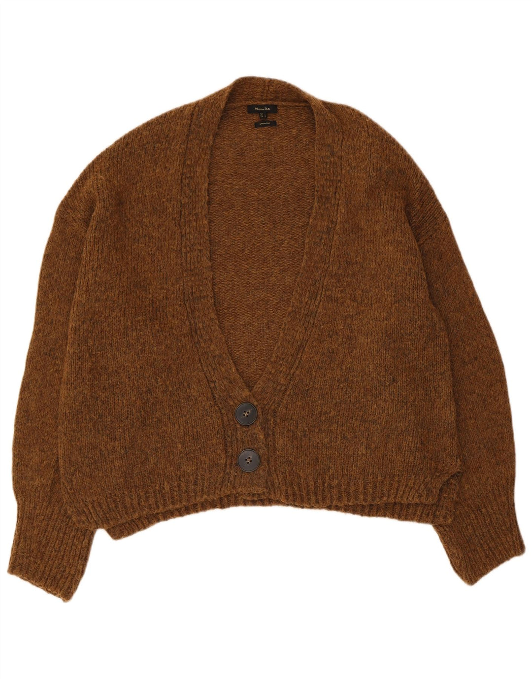 Pulover cardigan supradimensionat pentru femei Massimo Dutti UK 16 Maro mare