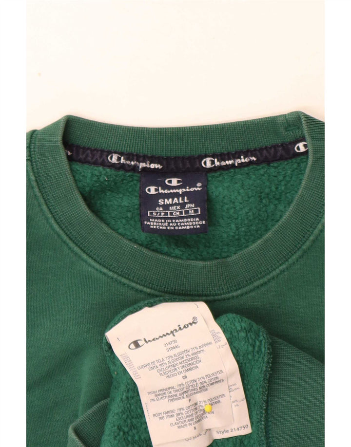 Pulover pentru bărbați Champion Regular Fit Pulover mic verde bumbac