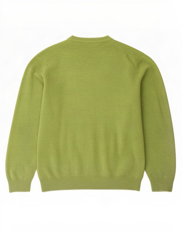 Pulover cu decolteu în V Marlboro Classics pentru bărbați, lână verde 2XL
