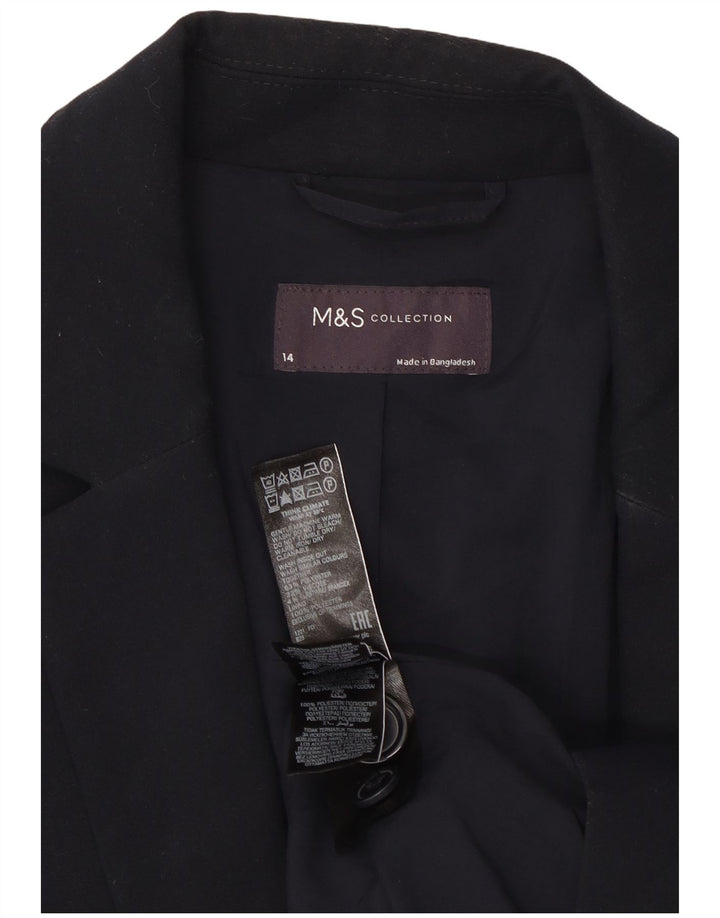 Jachetă pentru femei Marks & Spencer cu 1 nasture, mare, bleumarin, UK 14