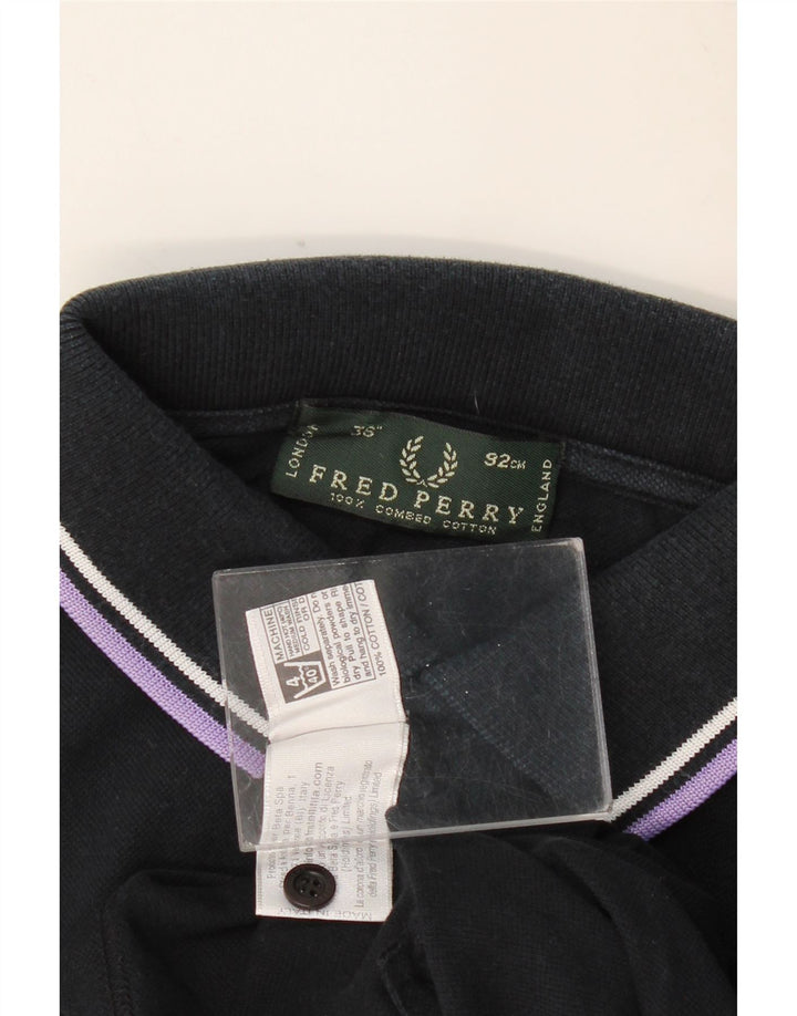 FRED PERRY Tricou polo pentru bărbați, bumbac negru mic