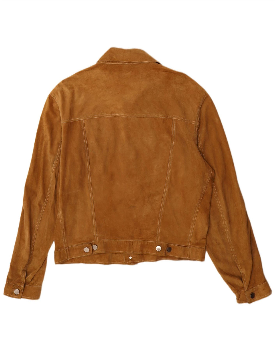 Geaca de piele intoarsa pentru barbati vintage IT 52 XL din piele bej