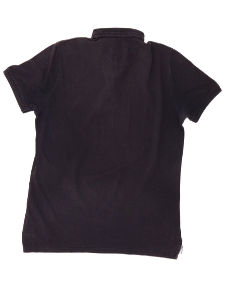 Tricou polo pentru bărbați MASSIMO DUTTI Bumbac mare, albastru bleumarin
