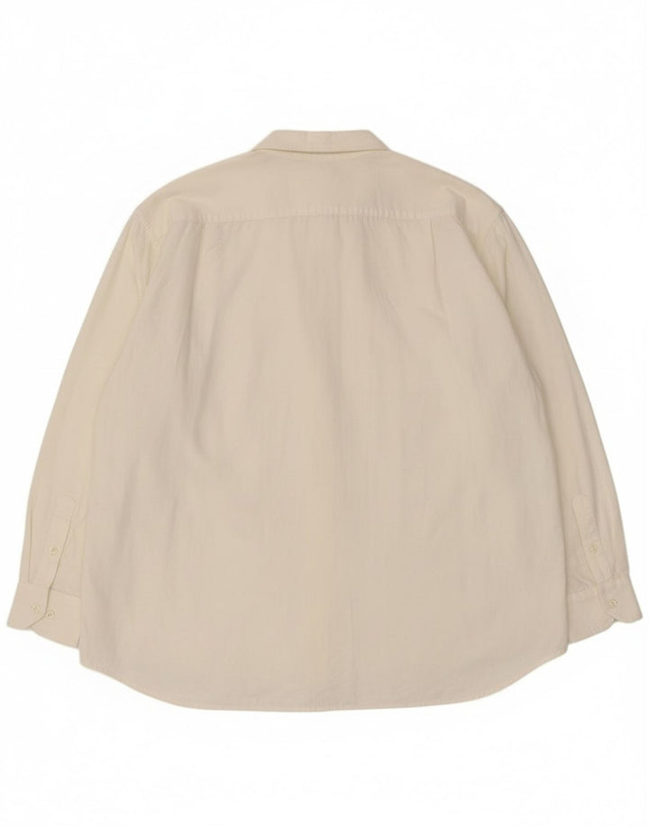 Cămașă pentru bărbați Roccobarocco Mărimea 49 3XL Bumbac alb