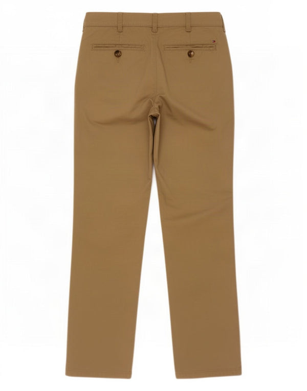 Pantaloni chino drepți pentru băieți Tommy Hilfiger 15-16 ani W32 L32 bej