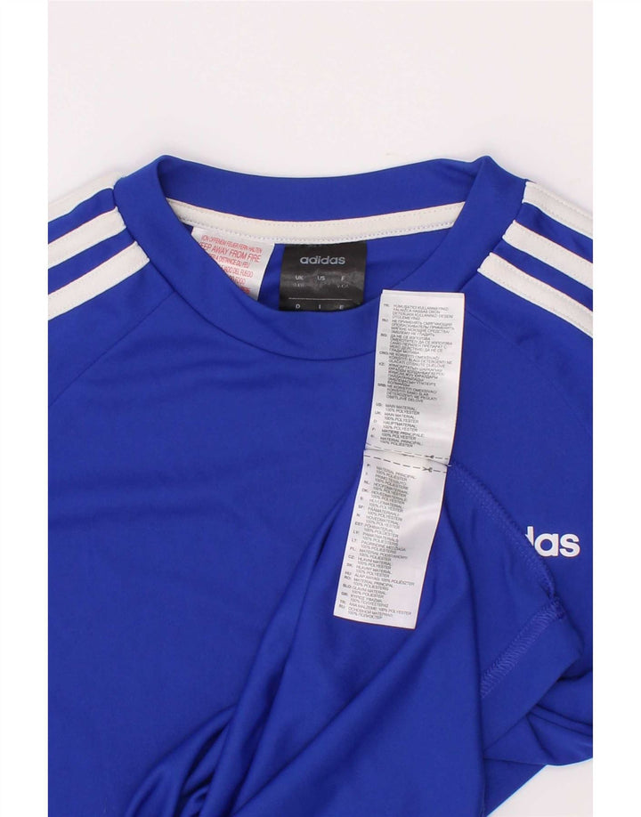 Tricou Adidas Climalite pentru baieti Top 9-10 ani poliester albastru