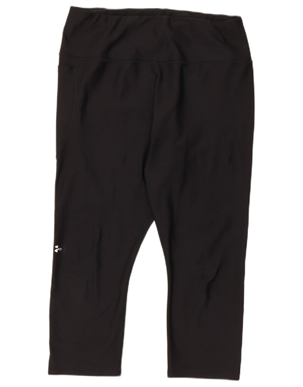 Leggings Capri Under Armour pentru femei UK 18 XL poliester negru