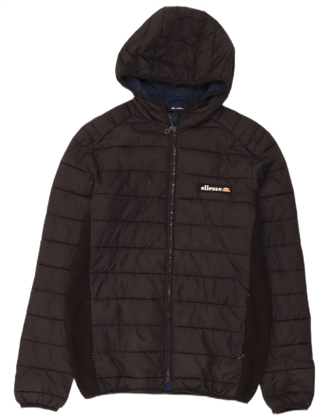 Jachetă căptușită cu glugă pentru bărbați Ellesse UK 36 Nylon negru mic