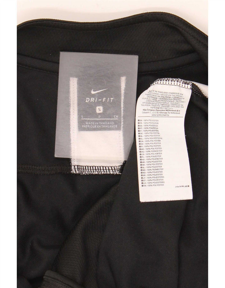 Jachetă de top pentru trening Adidas Dri Fit pentru bărbați, mică, neagră, din poliester