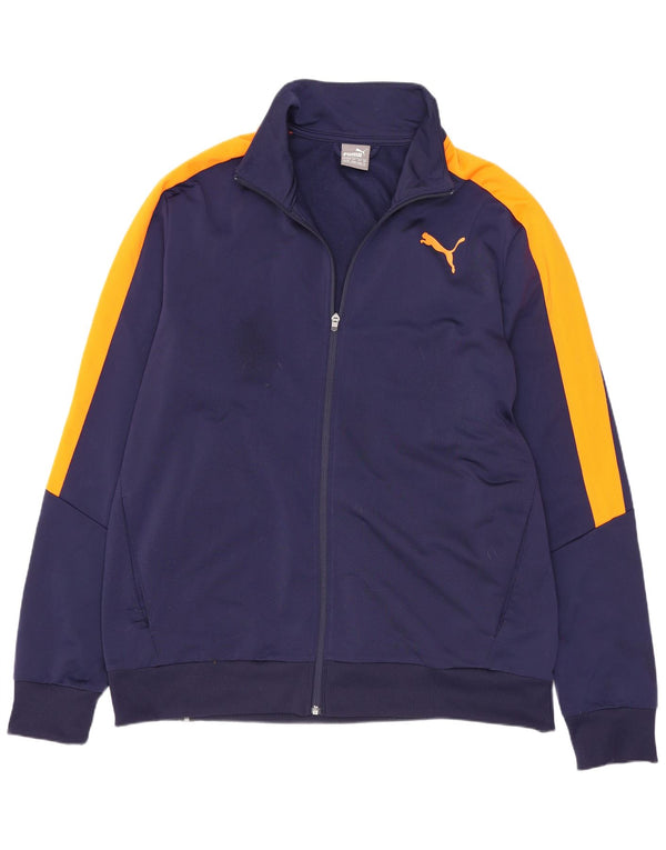 Jachetă de trening pentru bărbați Puma, XL, albastru marin, poliester color bloc Sport