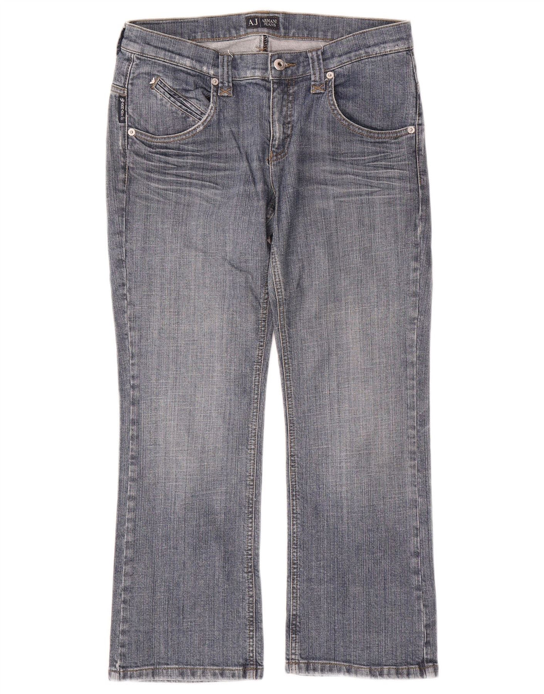 Blugi drepti pentru femei Armani W28 L26 Bumbac albastru