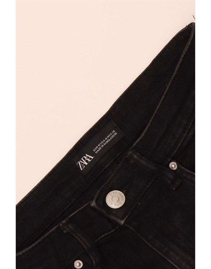 Fusta Mini Denim Zara Femei Medium W28 Negru