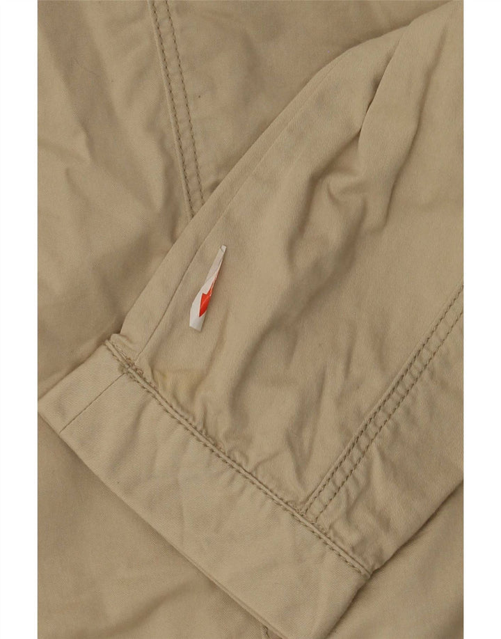 Jachetă Bomber pentru Damă Zara UK 12 Medium Bej Bumbac