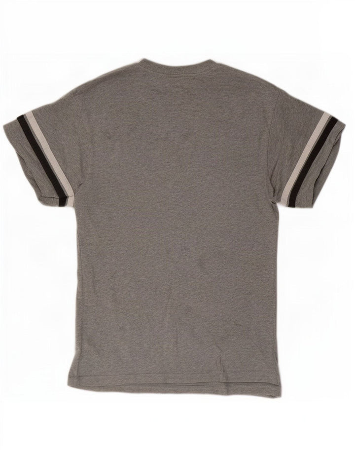 Tricou grafic Nike pentru bărbați Top mic, gri, bumbac cu dungi