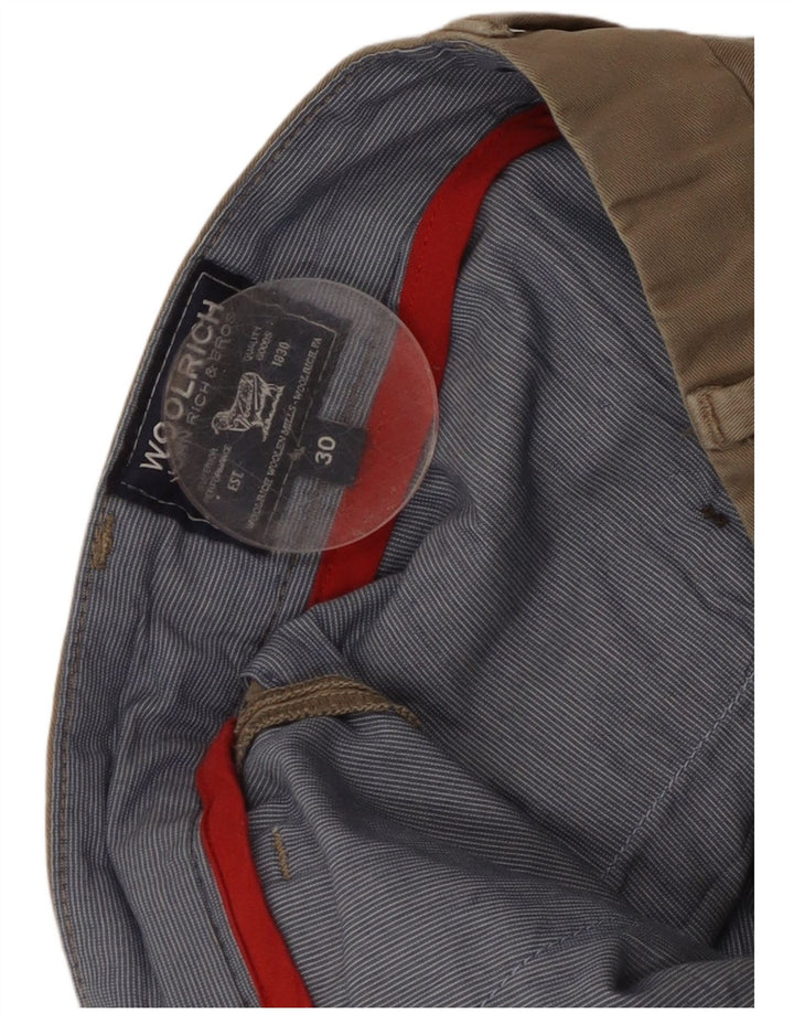 Woolrich Pantaloni chino subțiri pentru bărbați L30 L33 bumbac bej