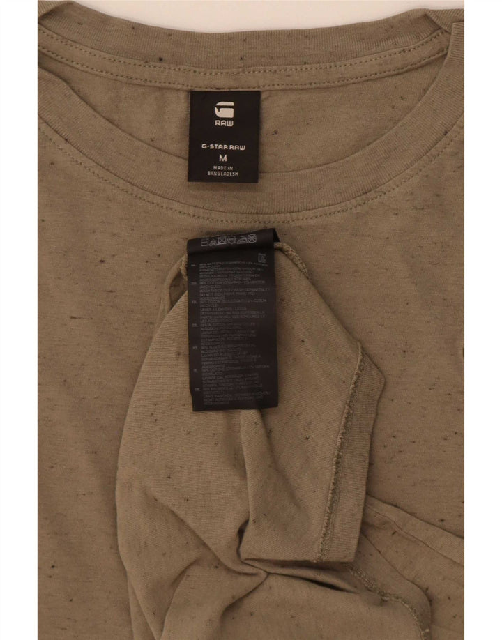 Tricou Bărbați G-Star Top Mediu Kaki Bumbac Pete
