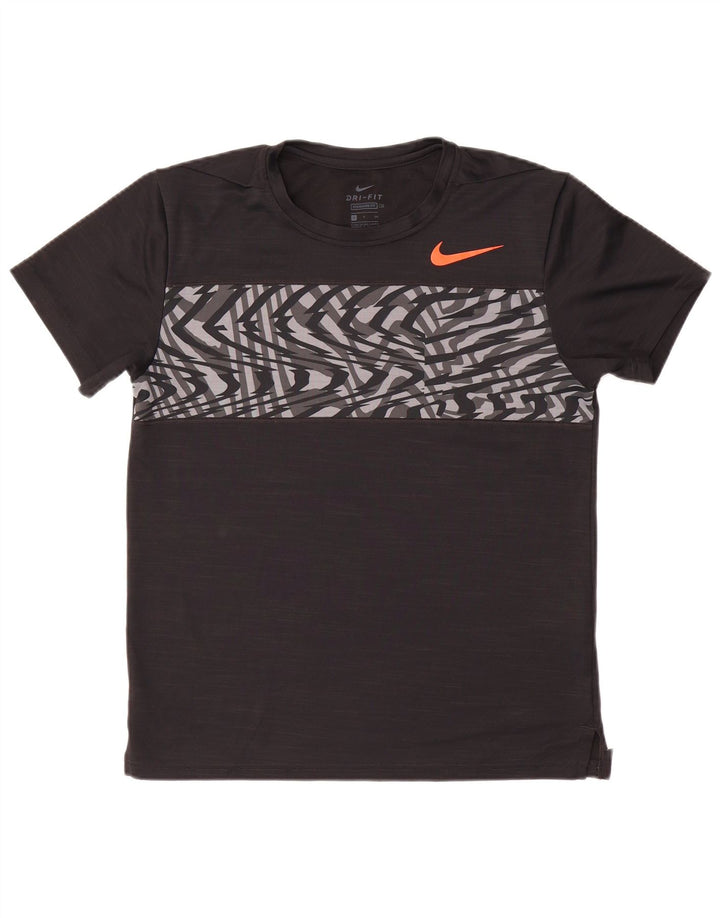Tricou grafic Nike Dri Fit Standard Fit Top Mic Negru Poliester