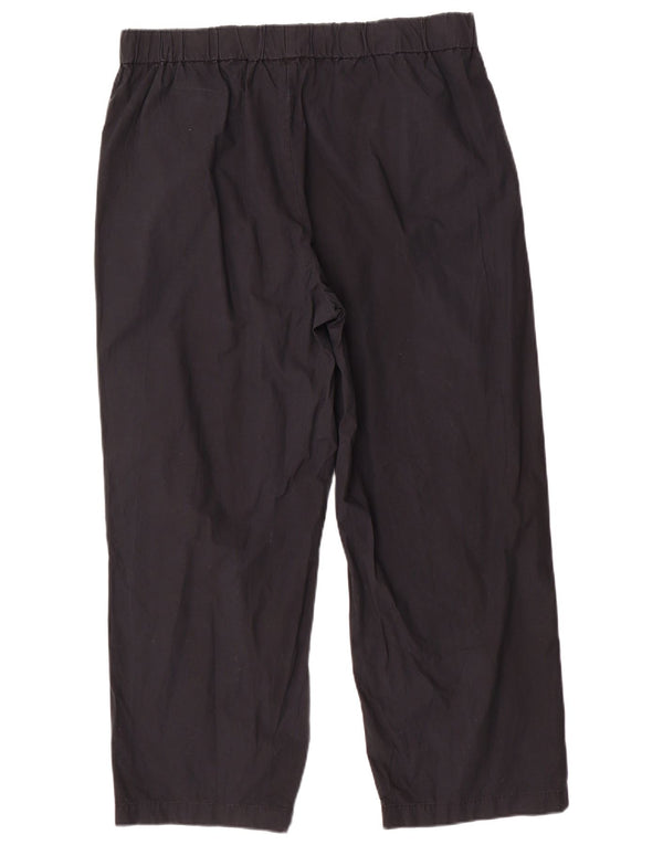 Marks & Spencer Pantaloni casual pentru femei cu talie înaltă UK 16 Large W36 L27 Negru