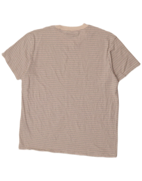 Tricou Jack & Jones pentru bărbați Top XL, bumbac cu dungi alb